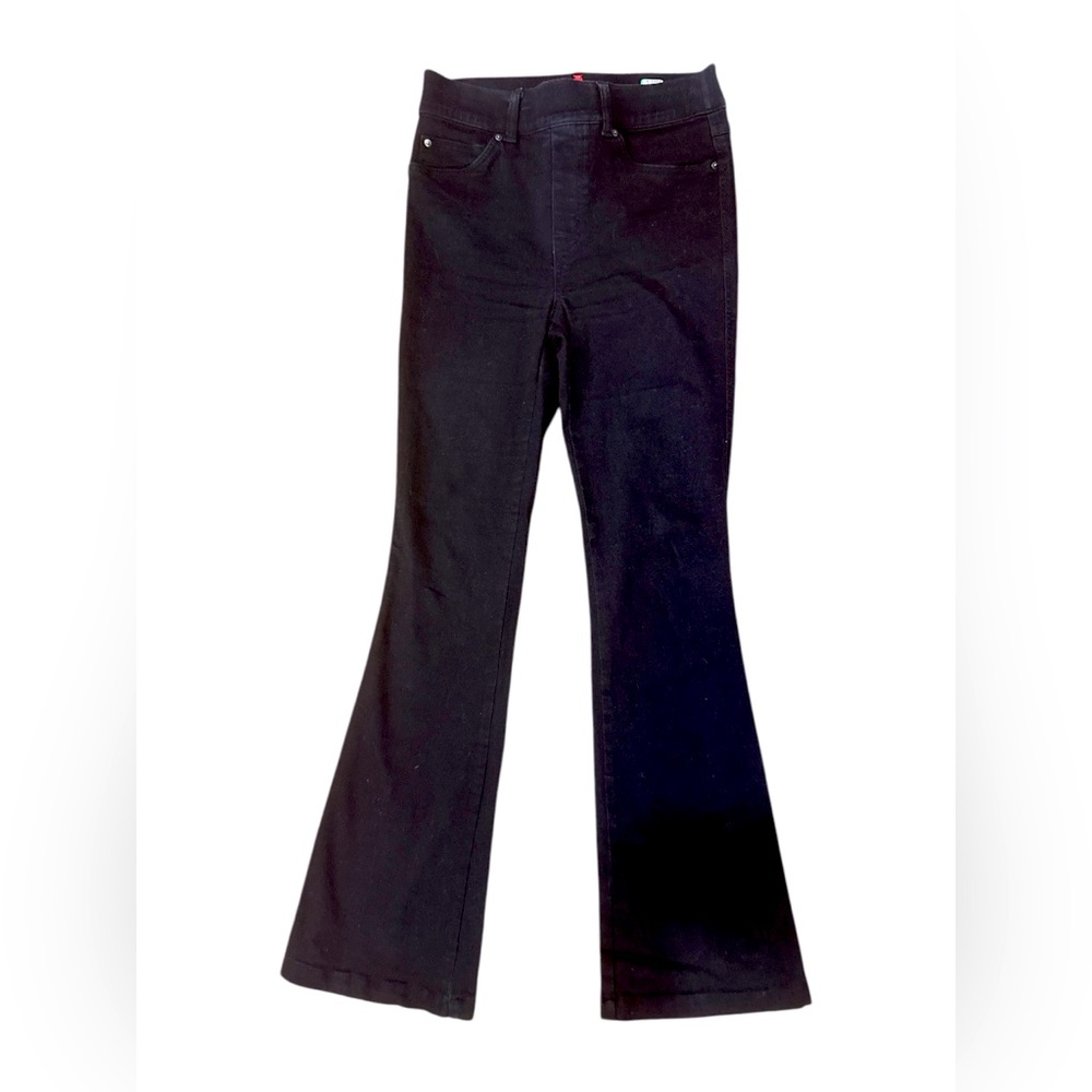 Spanx high rise flare jean black size small